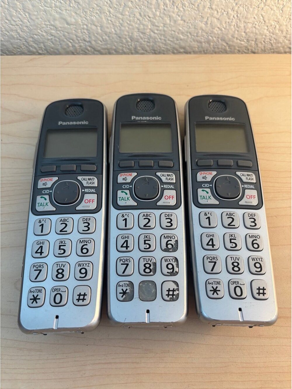 Panasonic KX-TGA470 S Cordless Expansion Handset Phone x 3